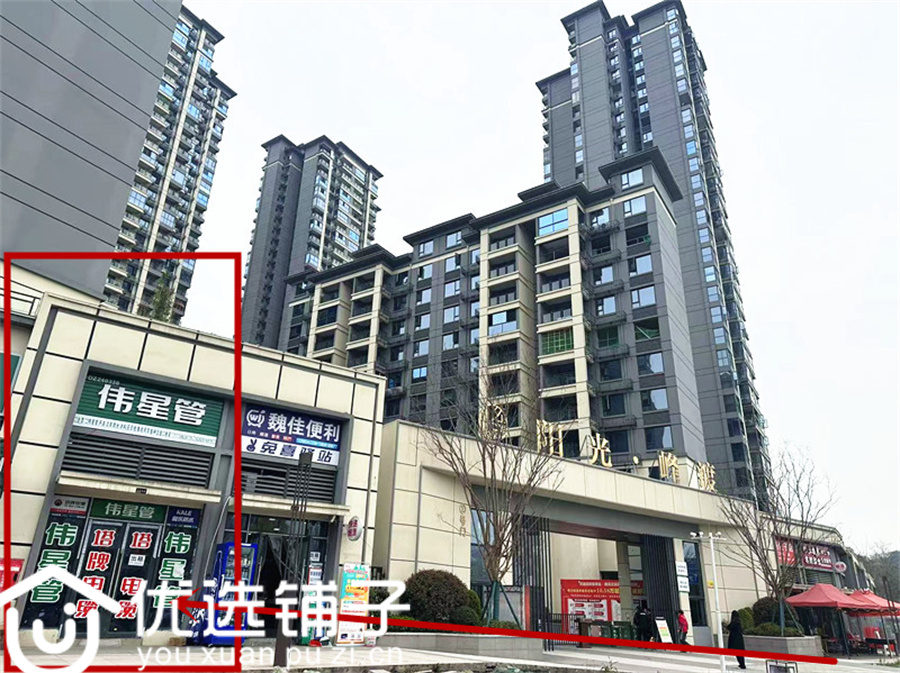 西外阳光峰渡30平旺铺房东出租无转让费(租金1万多