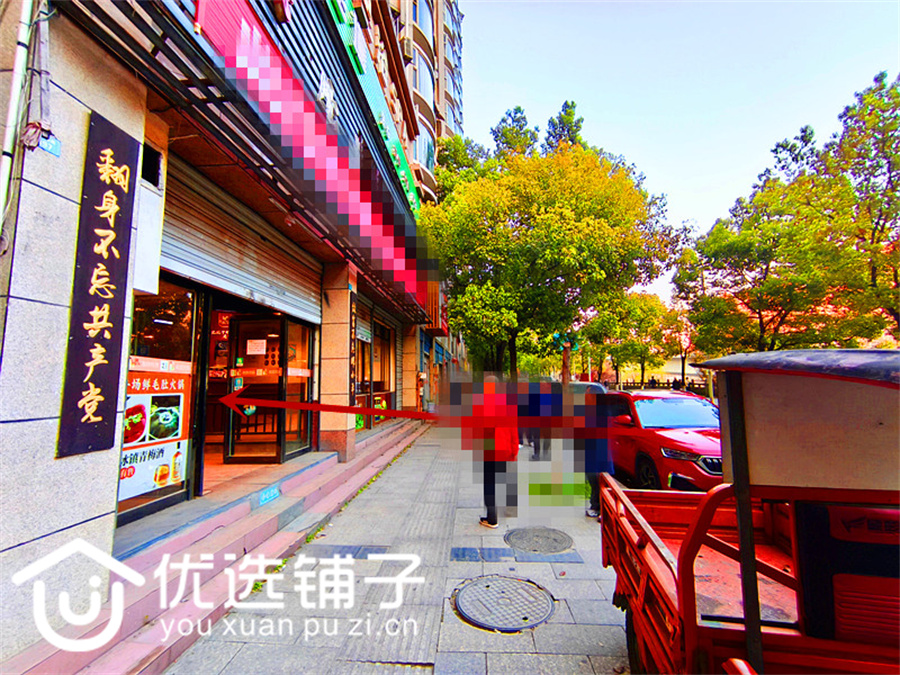 北外滨江风景206平3开间门市出租水电气三通